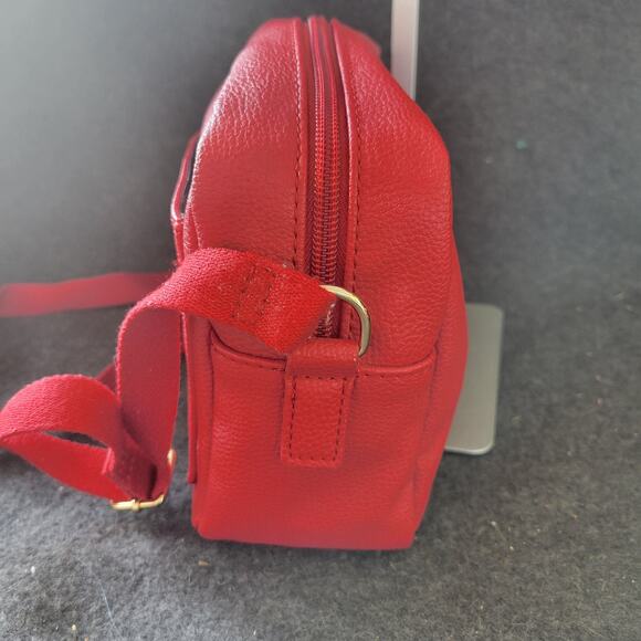 Tommy Hilfiger red leather purse Bag Crossbody - Picture 5 of 14